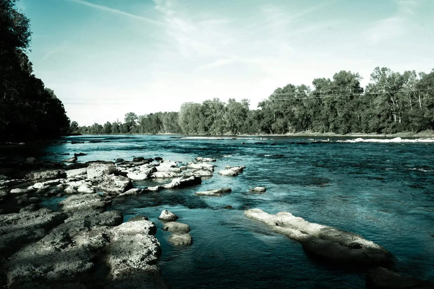 Rivière et berges boisées en Gironde, secteur Gironde — anti-moustique Langon
